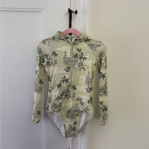 Kith Kids Jungle Print One Piece - Light Green